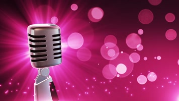 七夕情人节浪漫爱情音乐主播麦克风动态背景