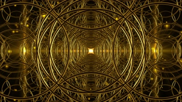 金色镂空隧道动画