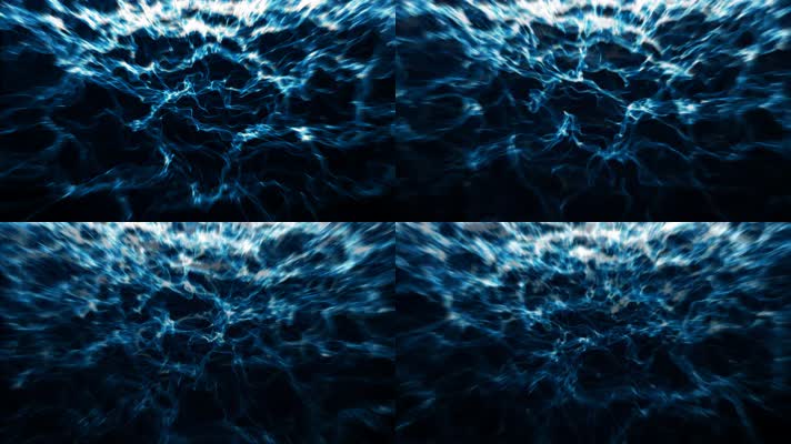 蓝色波浪  抽象变幻  