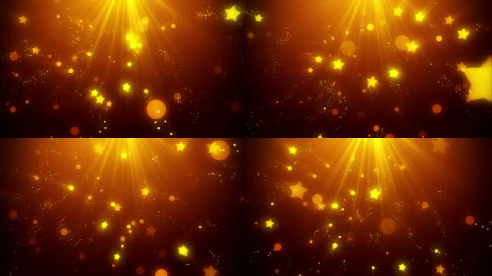 金色粒子星星舞台背景