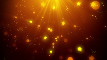金色粒子星星舞台背景