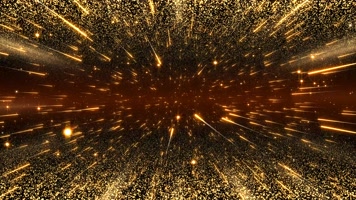 【4K】发射的金色线条