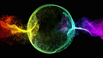 4K超清彩色炫酷动感粒子音乐DJ动态背景