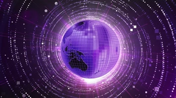 地球转动vj动画背景