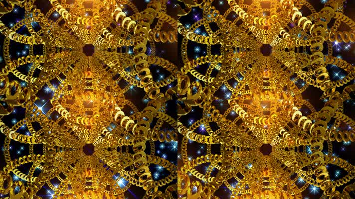 金色链条万花筒