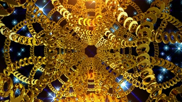 金色链条万花筒