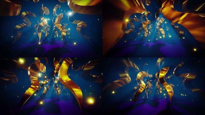 金螺旋舞台隧道动画