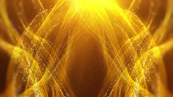 大气金色飘散粒子