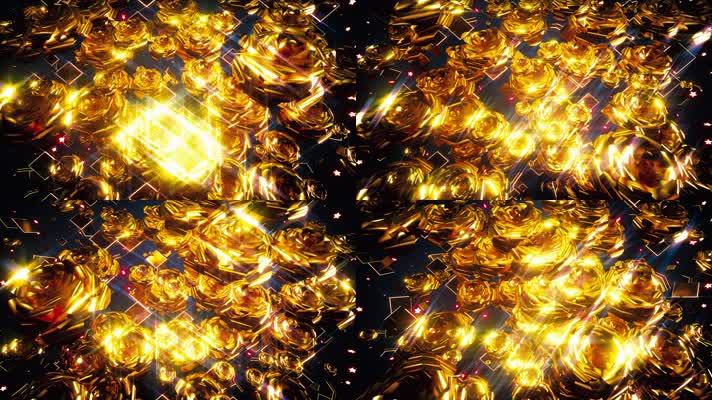 金光闪闪的花朵背景