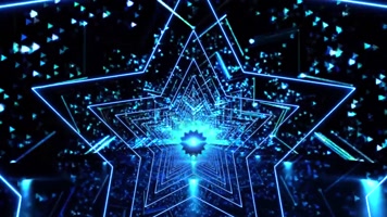 蓝色粒子LED晚会舞台背景