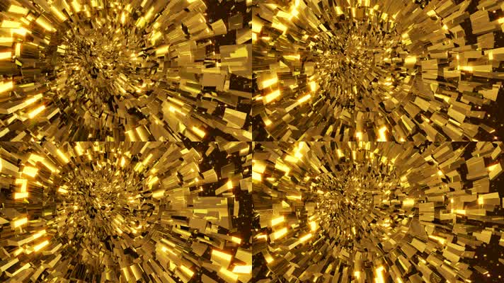 金色闪耀隧洞动画