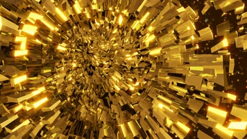 金色闪耀隧洞动画