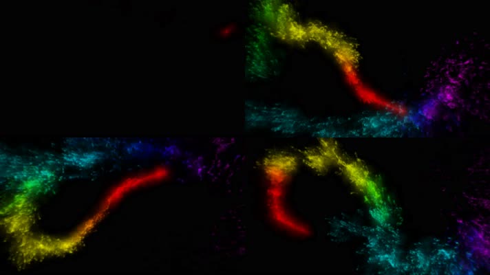 粒子炫光 舞台背景 抽象  