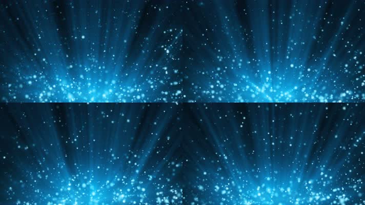 【4K】蓝色粒子光线