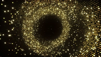 闪烁的金色粒子线条背景