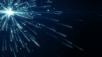 【4k】蓝色星光粒子掉落背景