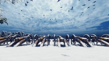 【4K】一排大炮