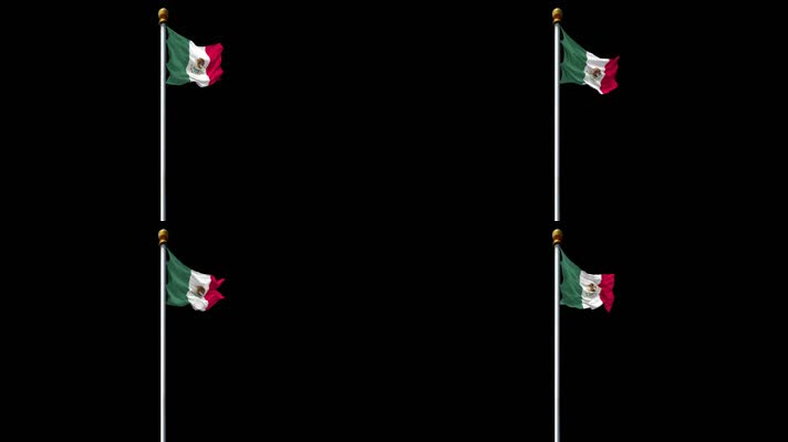 墨西哥国旗墨西哥合众国带通道