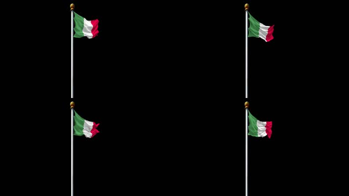 意大利国旗带通道