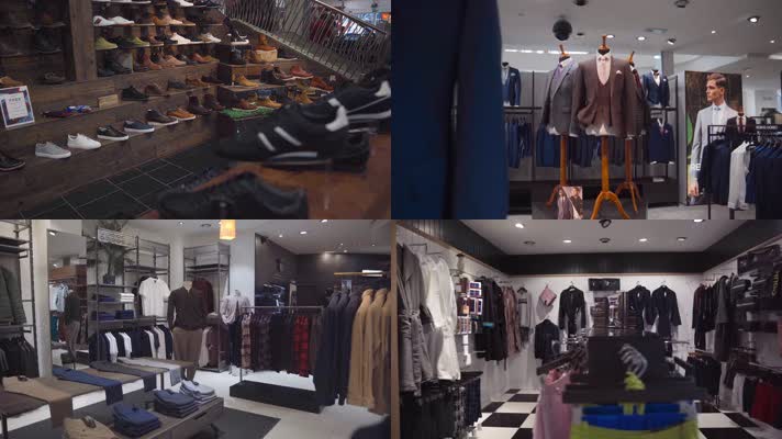 4k商场购物中心时尚服装空境穿梭