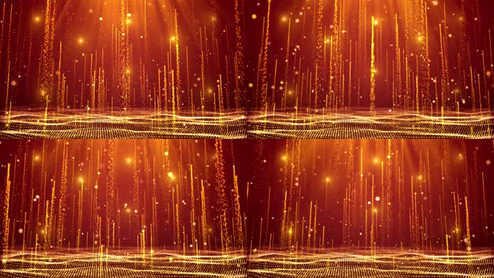 金色星空颁奖背景循环