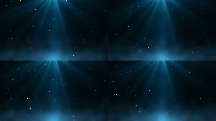【4K】蓝色粒子光线