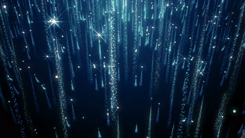 【4k】蓝色星光粒子背景