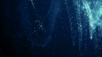 【4k】蓝色星光粒子背景
