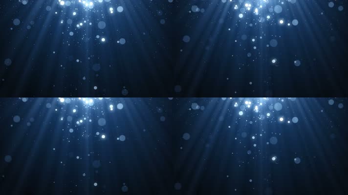 【4K】蓝色粒子光线