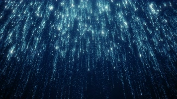 【4k】蓝色星光粒子掉落背景