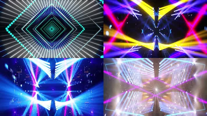 超劲爆光效节奏穿梭几何极品狂野dj灯光秀