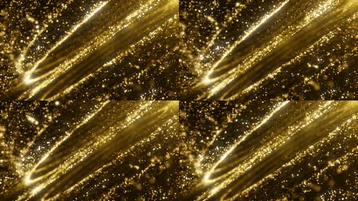 可循环梦幻金色粒子颁奖典礼晚会舞台背景