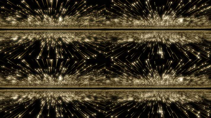 可循环梦幻金色粒子颁奖典礼晚会舞台背景