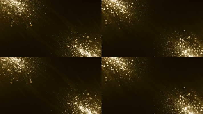 【4K】金色粒子背景
