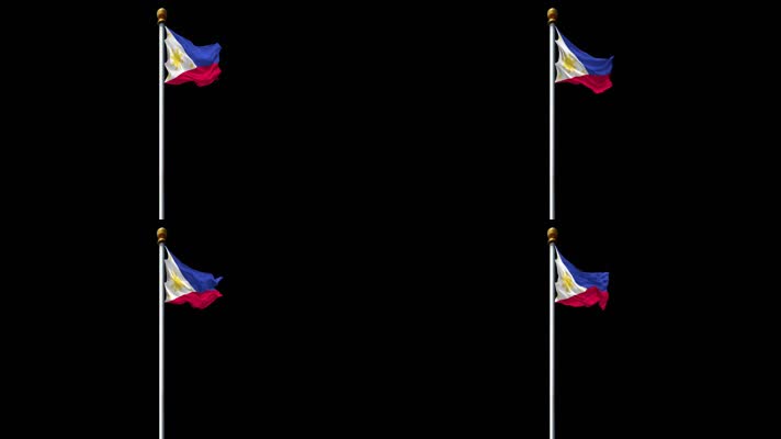 菲律宾国旗菲律宾共和国带通道