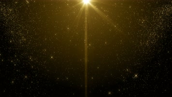 【4K】金色粒子背景