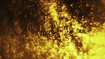 【4k】金色粒子背景