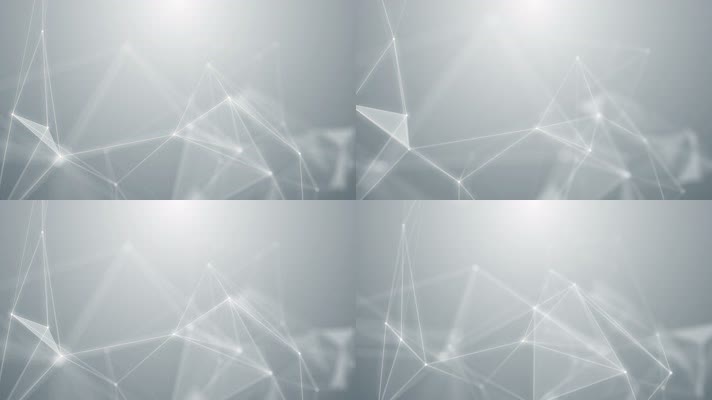 【4K】白色网格粒子背景