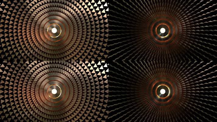 金色三角旋转背景