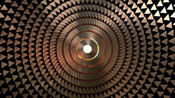 金色三角旋转背景