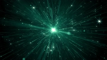 4K超清绿色星光发射动态舞台粒子背景