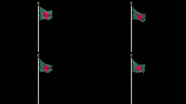 孟加拉国国旗带通道