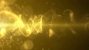 可循环梦幻金色粒子颁奖典礼晚会舞台背景