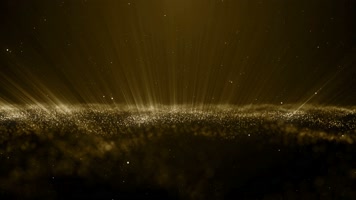 可循环梦幻金色粒子颁奖典礼晚会舞台背景