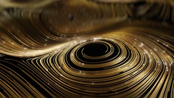 【4K】金色粒子旋涡