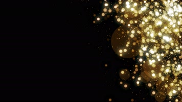 【4K】金色粒子背景