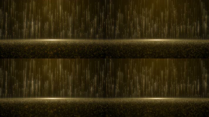 大气金色上升线条颁奖视频