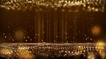 粒子金色空间背景循环