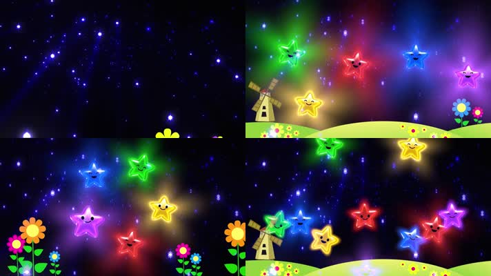 卡通一闪一闪亮晶晶配乐成品