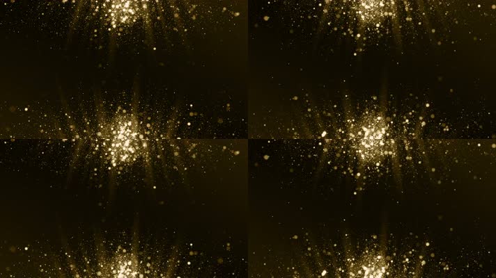 【4K】金色粒子背景